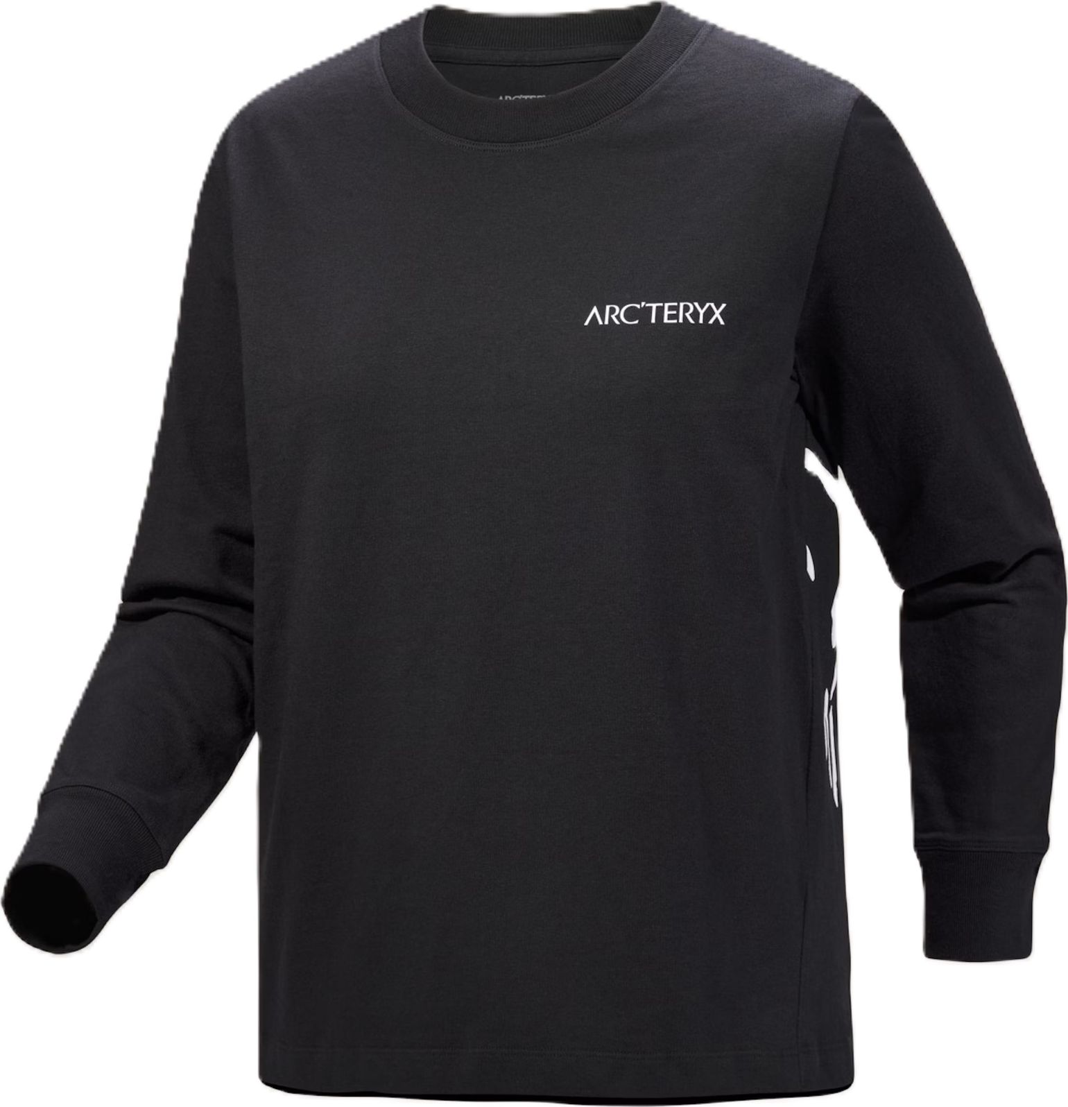 Arc'teryx Women's Kragg Cotton Bird Crew Longsleeve Black / White