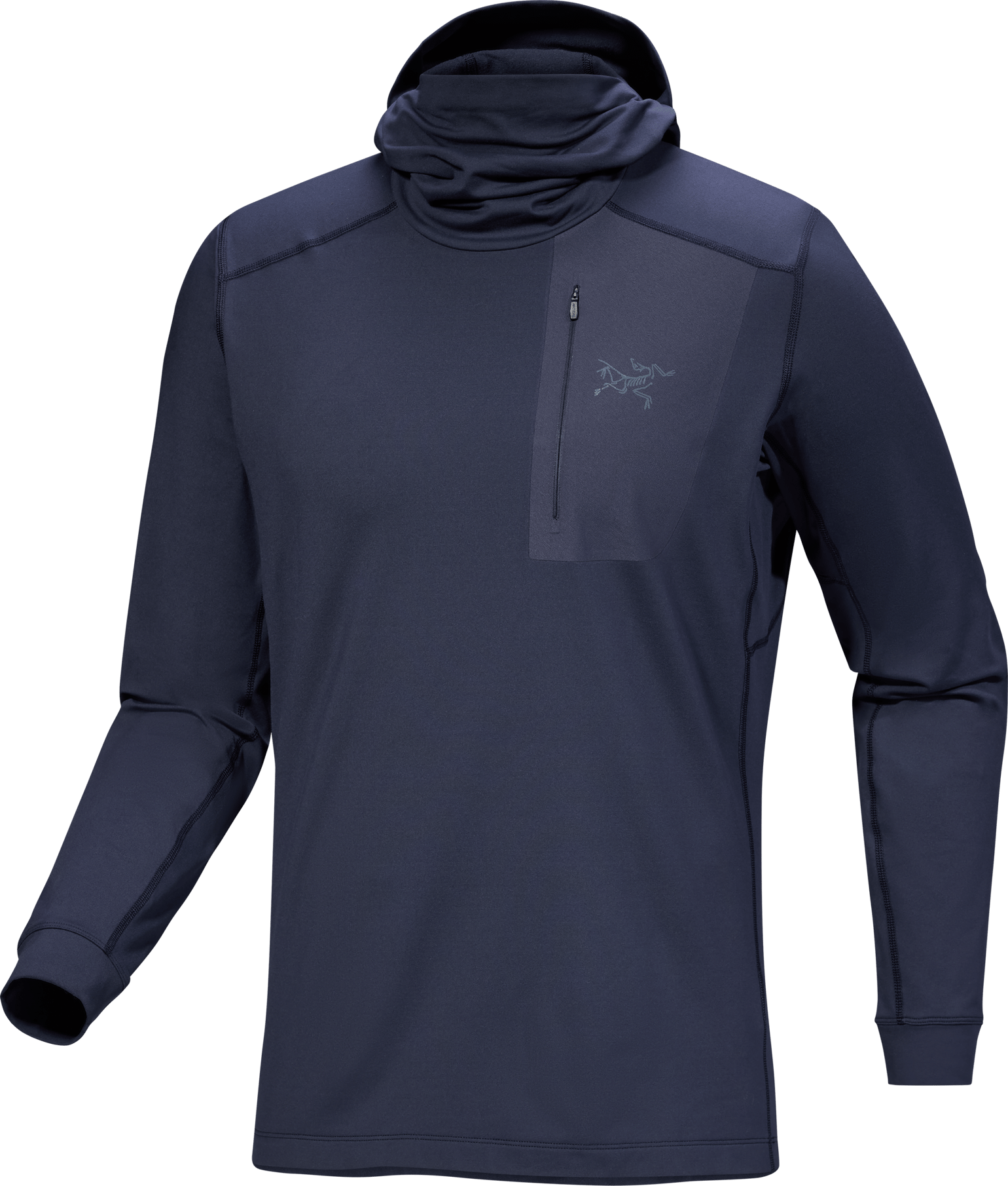 Arc'teryx Men's Rho Lt Hoody  Black Sapphire II