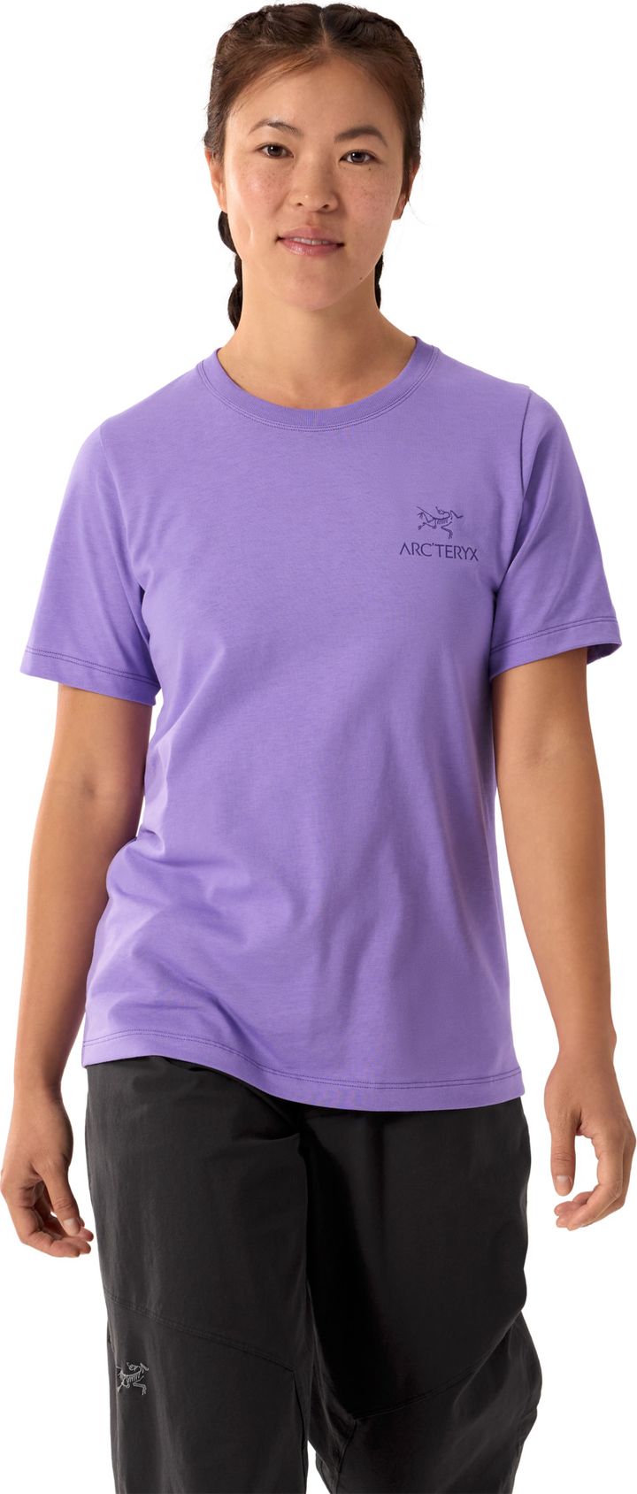 Arc'teryx Women's Kragg Sl Cotton Emblem Crew Shortsleeve Aster Arc'teryx