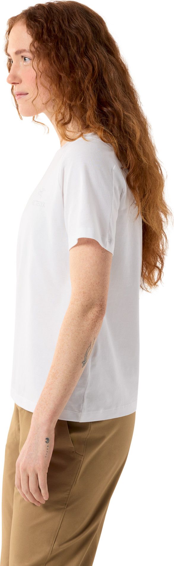 Arc'teryx Women's Kragg Sl Cotton Emblem Crew Shortsleeve White Light Arc'teryx