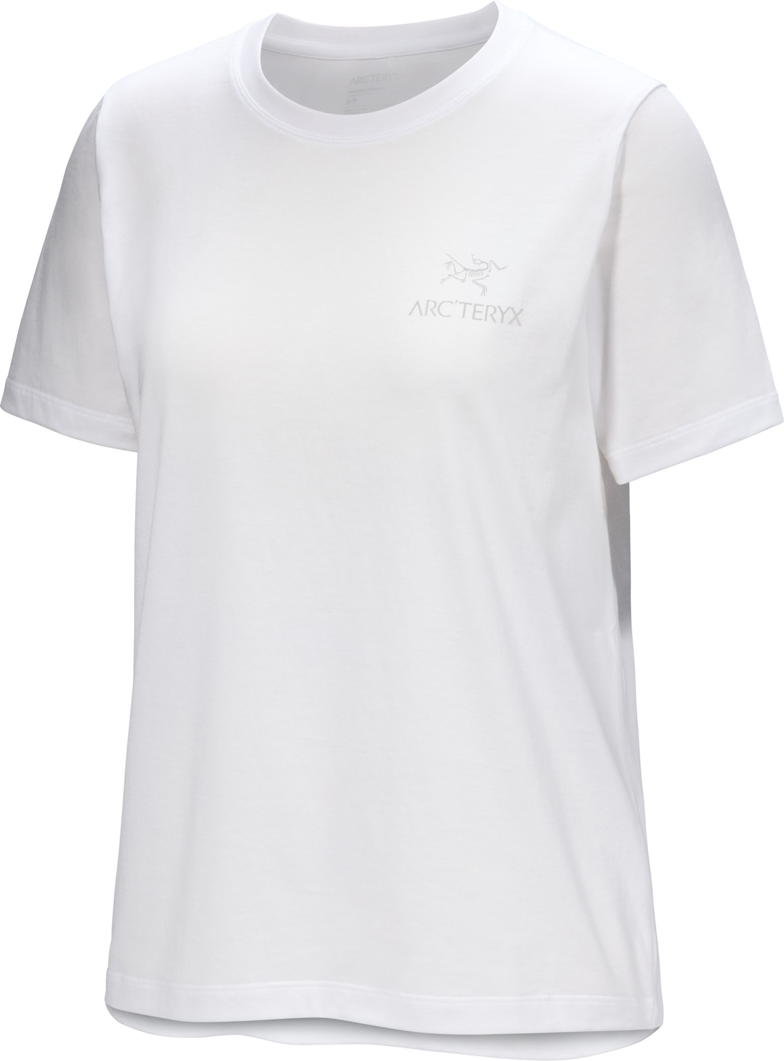 Arc'teryx Women's Kragg Sl Cotton Emblem Crew Shortsleeve White Light