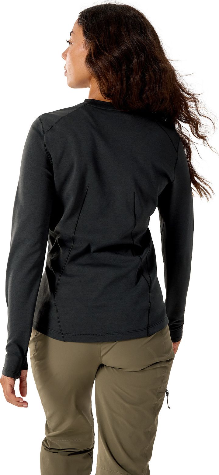 Arc'teryx Women's Taema Thermal Crew Longsleeve Black Heather Arc'teryx Arc'teryx Women's Taema Thermal Crew Longsleeve Black Heather Arc'teryx