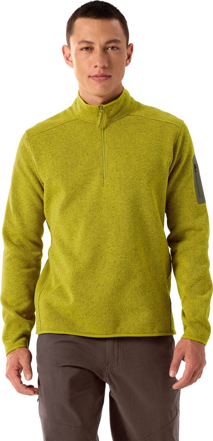 Arc'teryx Men's Covert 1/2 Zip Olive Moss Heather Arc'teryx Arc'teryx Men's Covert 1/2 Zip Olive Moss Heather Arc'teryx