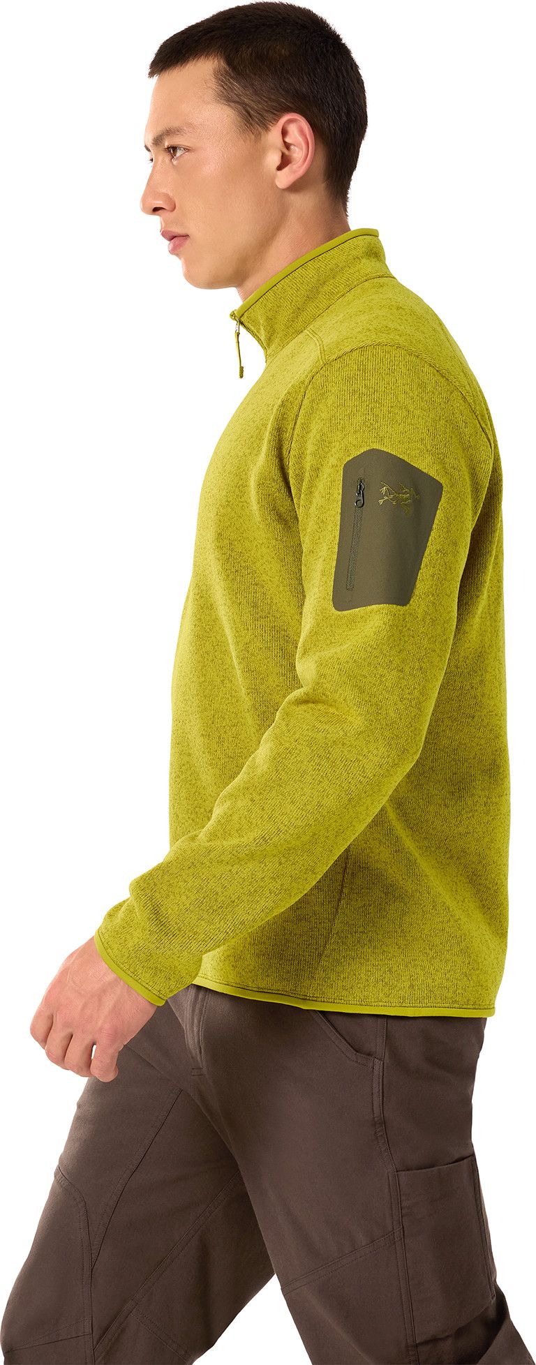 Arc'teryx Men's Covert 1/2 Zip Olive Moss Heather | Buy Arc'teryx