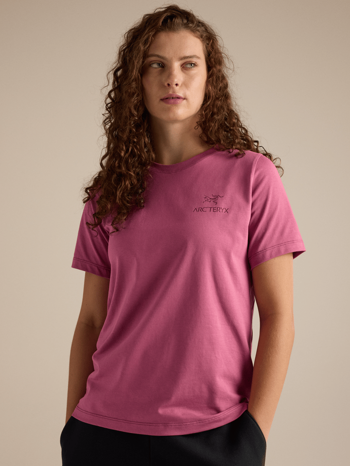 Arc'teryx Women's Kragg SL Cotton Emblem Crew Short Sleeve Shirt Lt Renegade Arc'teryx