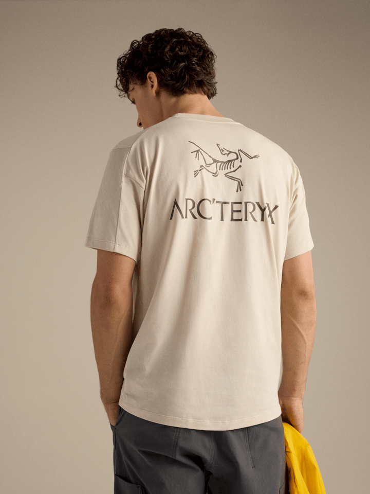 Arc'teryx Men's Kragg SL Cotton Bird Word Short Sleeve Shirt Sea Salt/Mongoose Arc'teryx