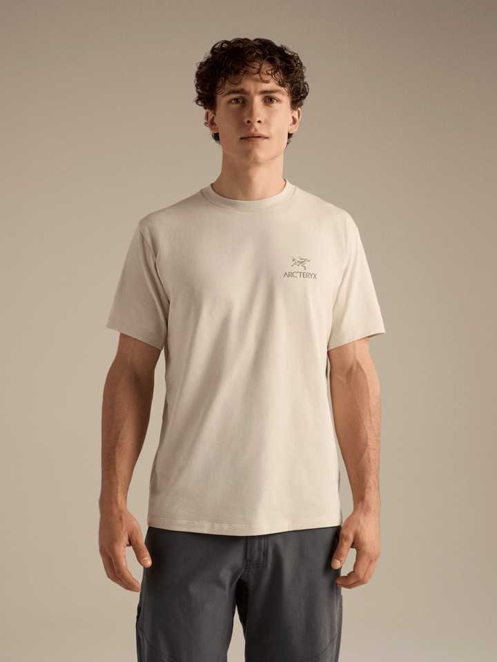 Arc'teryx Men's Kragg SL Cotton Bird Word Short Sleeve Shirt Sea Salt/Mongoose Arc'teryx