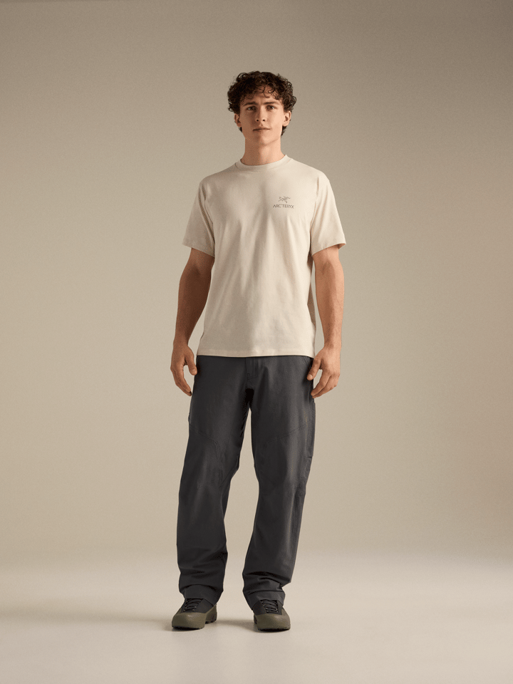 Arc'teryx Men's Kragg SL Cotton Bird Word Short Sleeve Shirt Sea Salt/Mongoose Arc'teryx