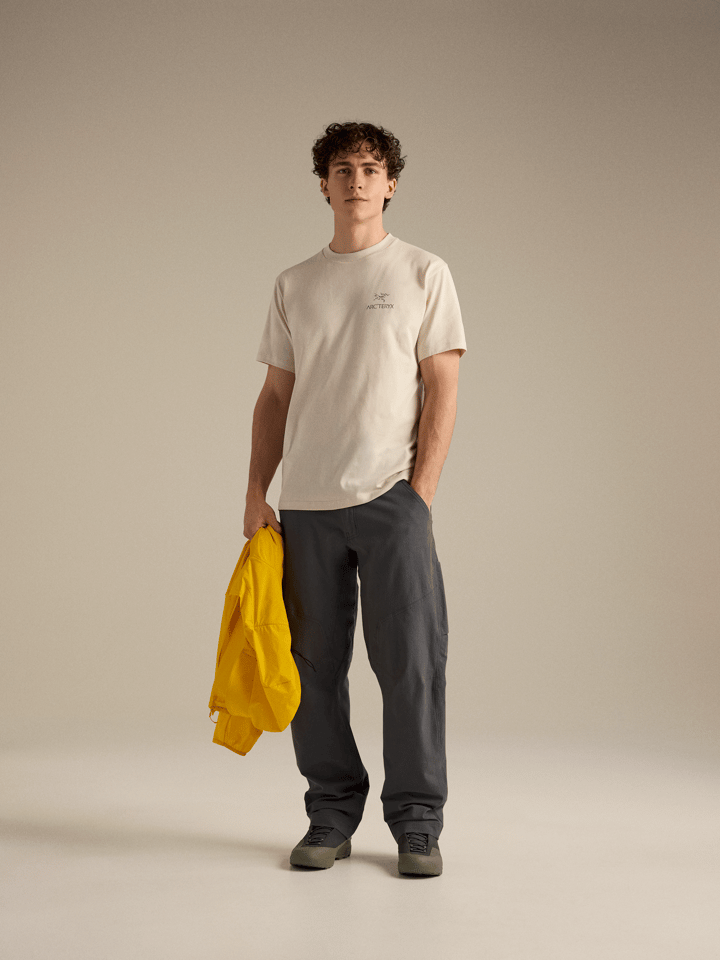 Arc'teryx Men's Kragg SL Cotton Bird Word Short Sleeve Shirt Sea Salt/Mongoose Arc'teryx