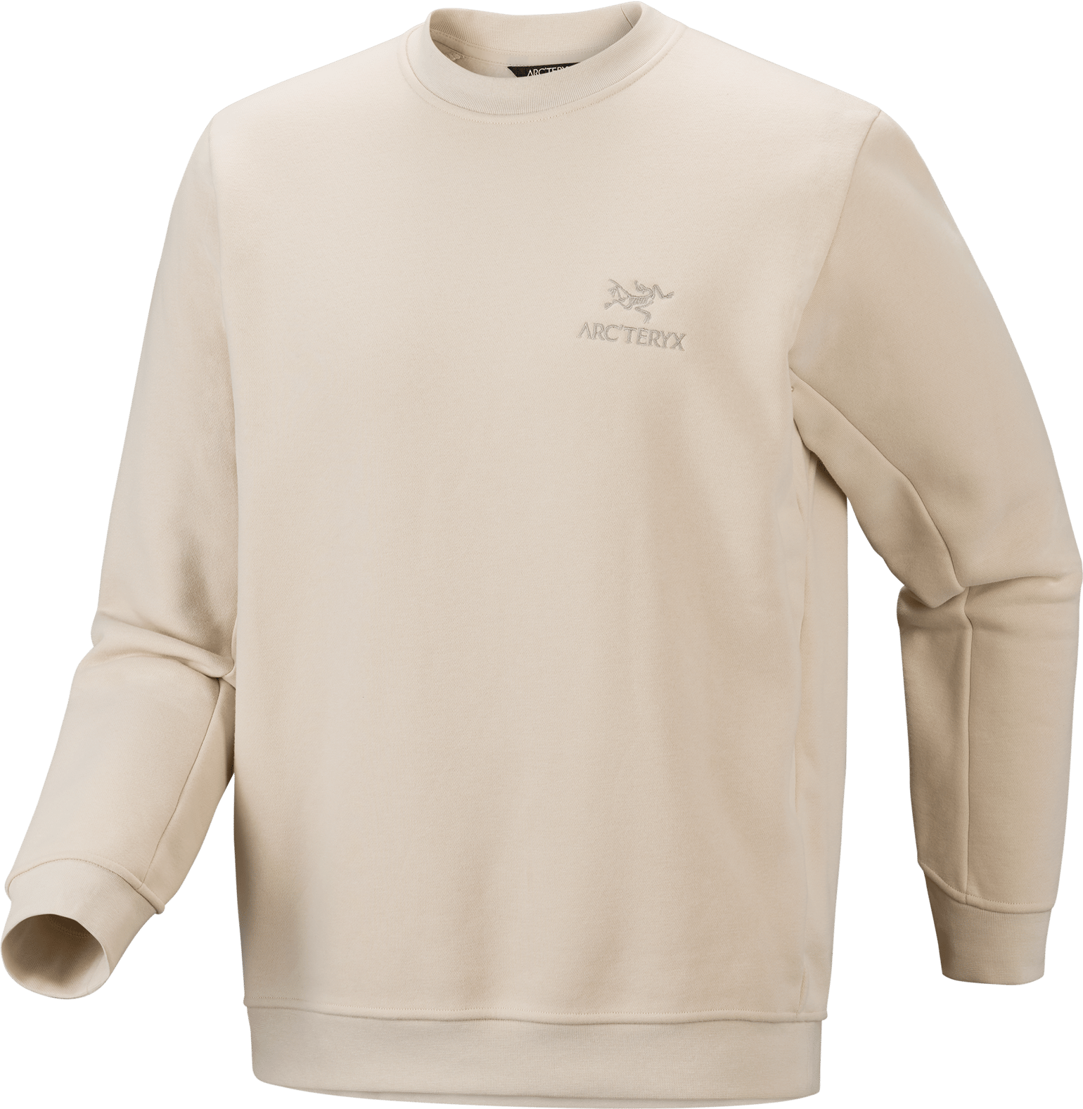 Arc'teryx Men's Emblem Fleece Crew Neck Pullover Sea Salt