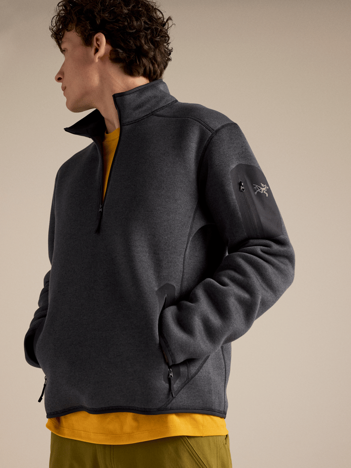 Arc'teryx Men's Covert 1/2 Zip Neck Black Heather Arc'teryx