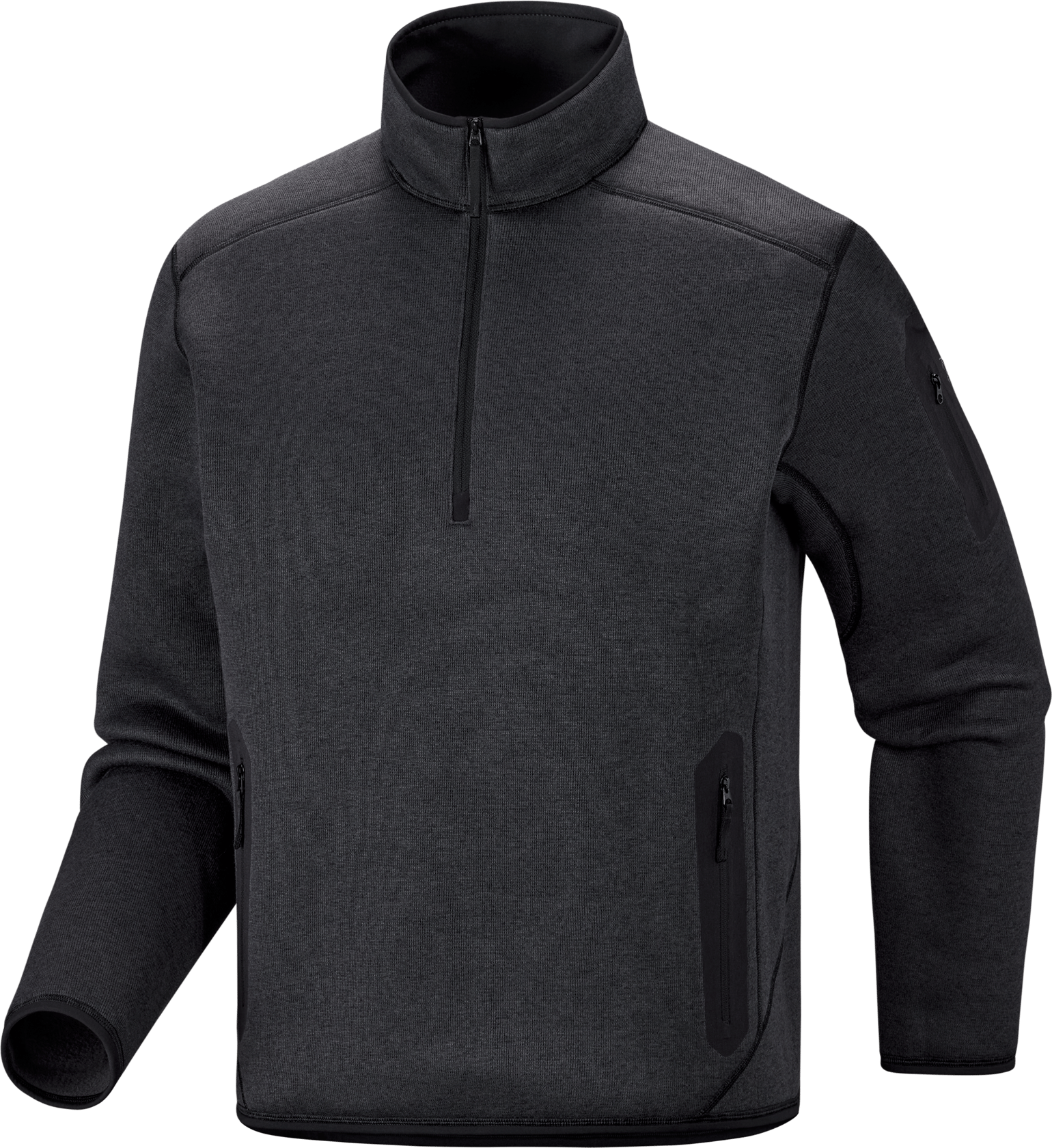 Arc'teryx Men's Covert 1/2 Zip Neck Black Heather