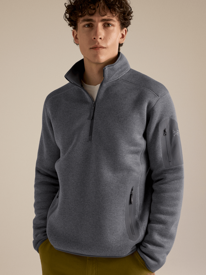 Arc'teryx Men's Covert 1/2 Zip Neck Void Heather Arc'teryx