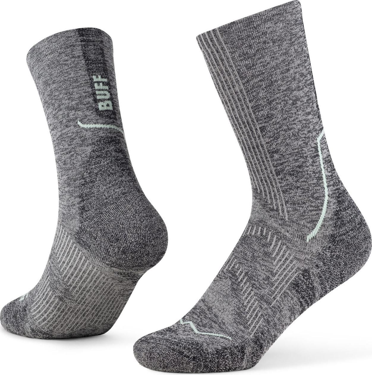 Buff Dryflx Crew Socks Grey