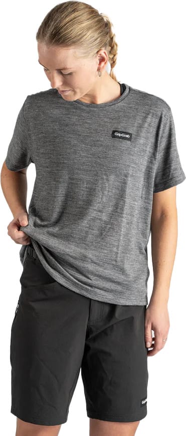 Gripgrab Women's Explr Merinotech T-Shirt Dark Grey Gripgrab