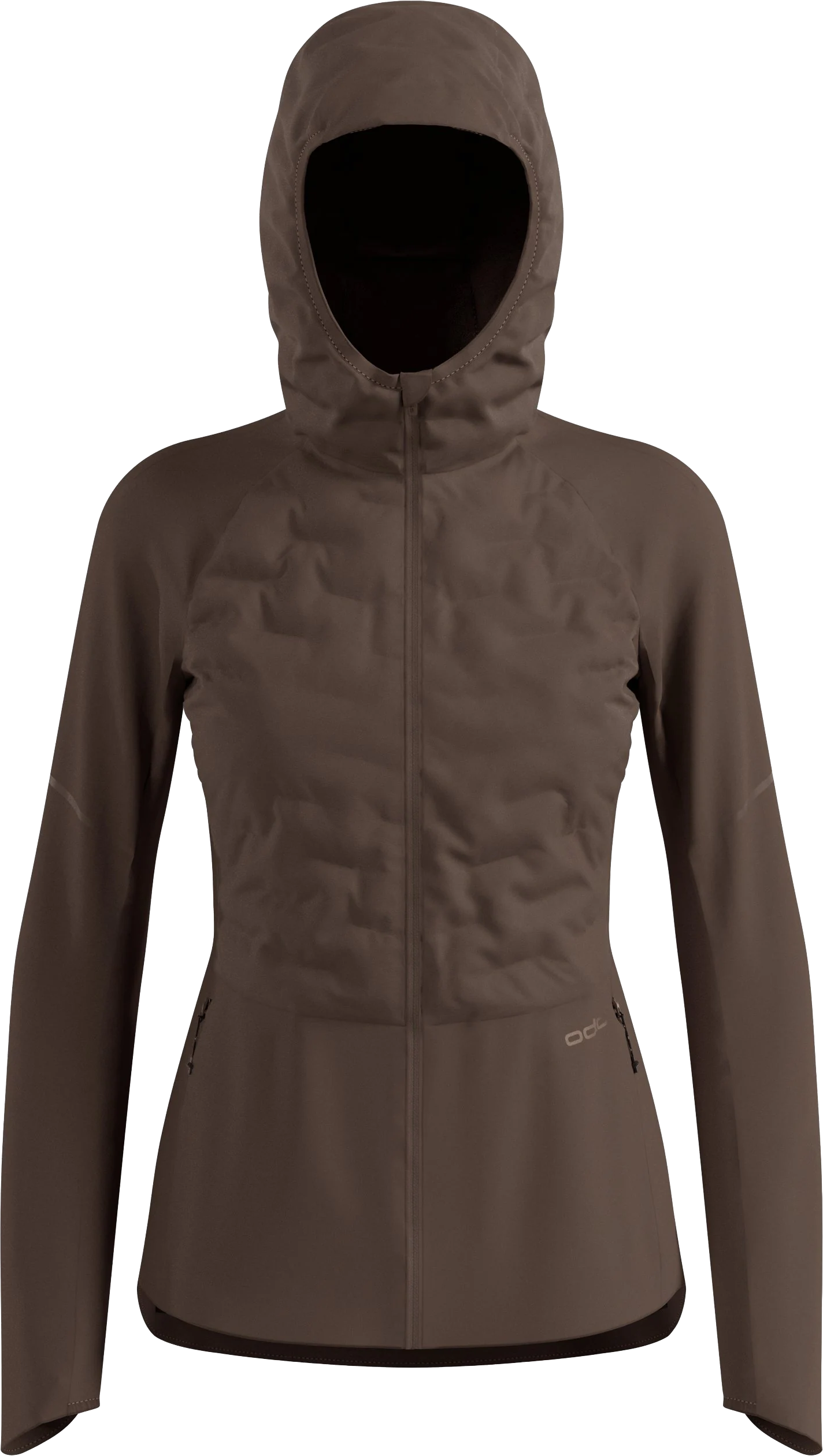 Odlo Women's Zeroweight Insulator Running Jacket Brown Granite