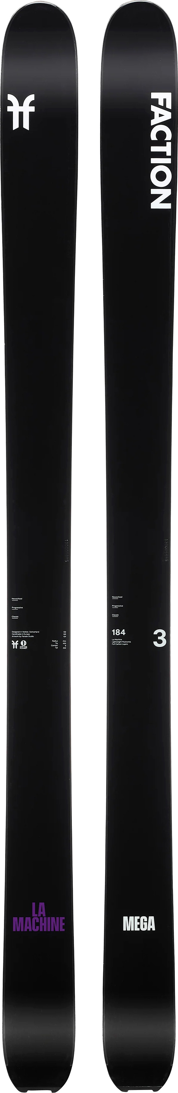 Faction La Machine 3 Mega Black Topptursskidor 184cm