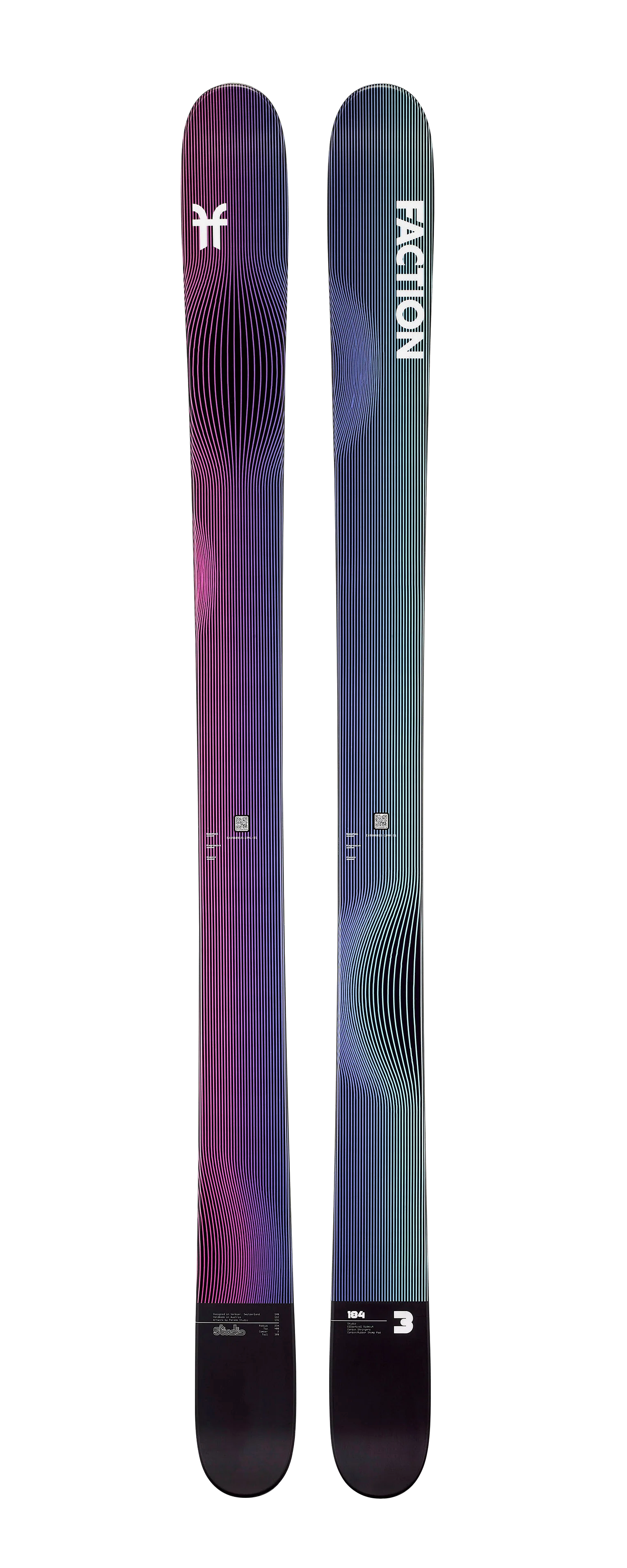 Faction Studio 3 Black Topptursskidor 178cm