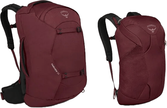 Osprey Women's Fairview 55 Travel Pack Zircon Red Osprey Osprey Women's Fairview 55 Travel Pack Zircon Red Osprey