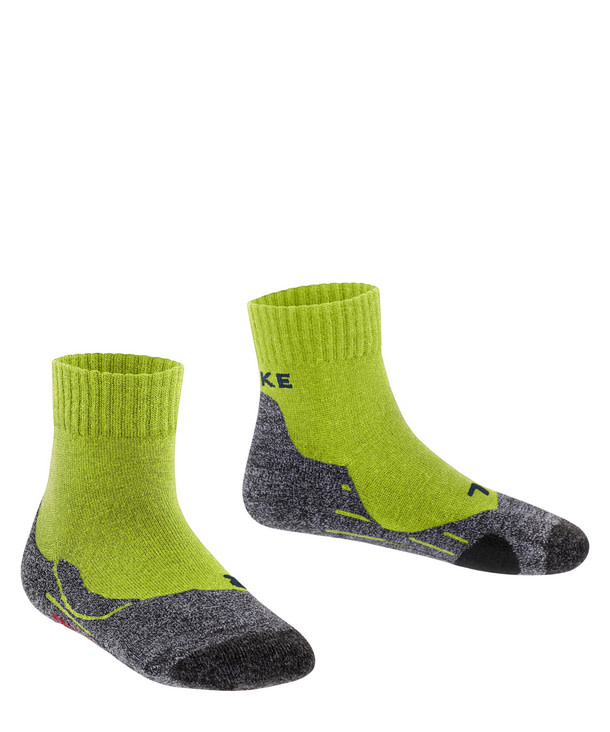 Falke Kids' TK2 Short Trekking Short Socks Lime Vandringsstrumpor 35-38