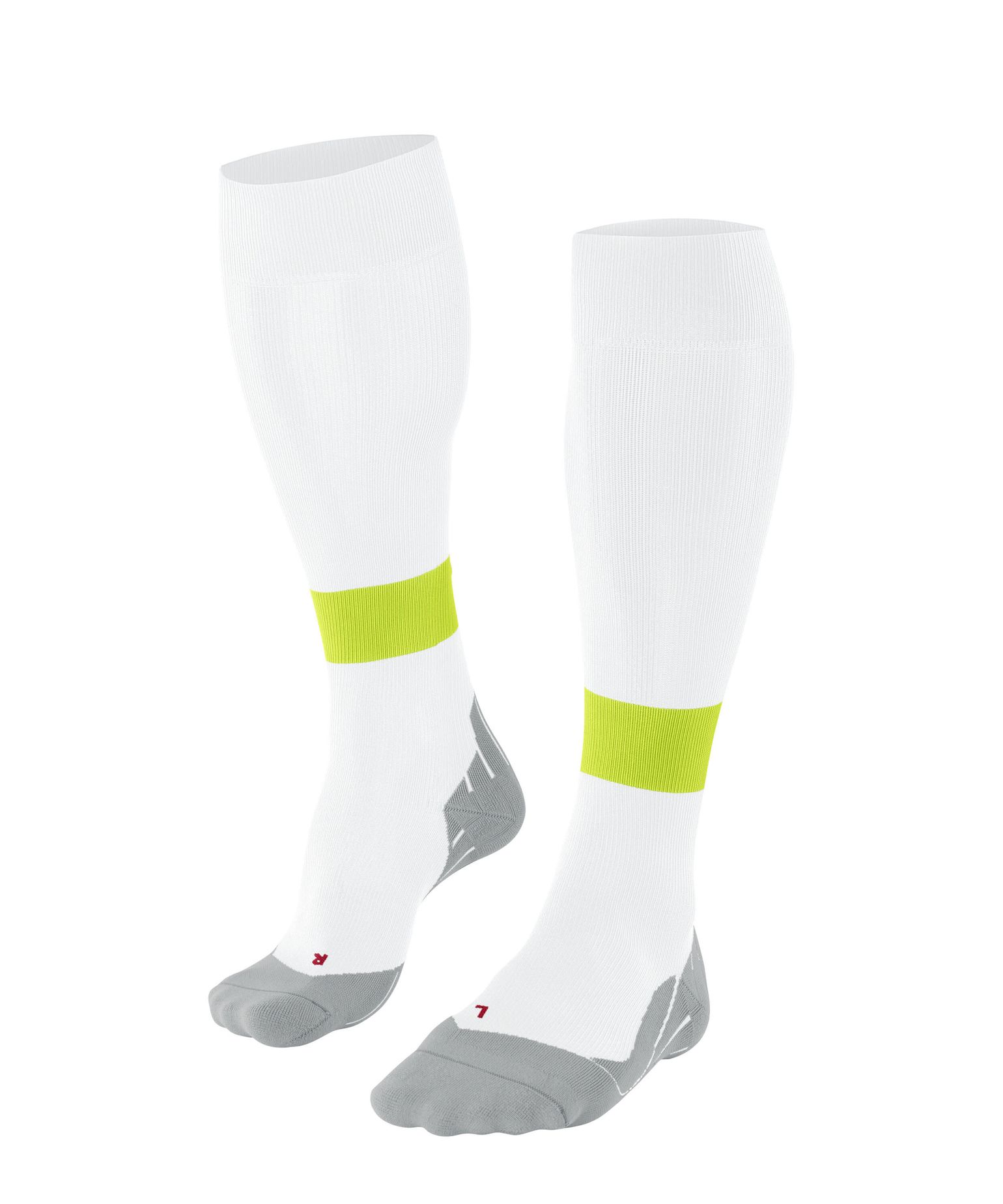 Falke Men's RU Compression Energy Running Knee-High White