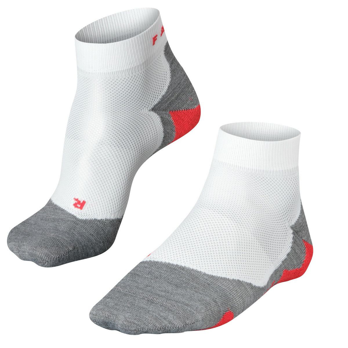 RU5 Lightweight Short Men's Running Socks White-mix