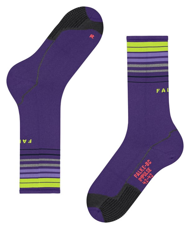 Unisex BC Impulse Reflect Biking Socks Amethyst Falke