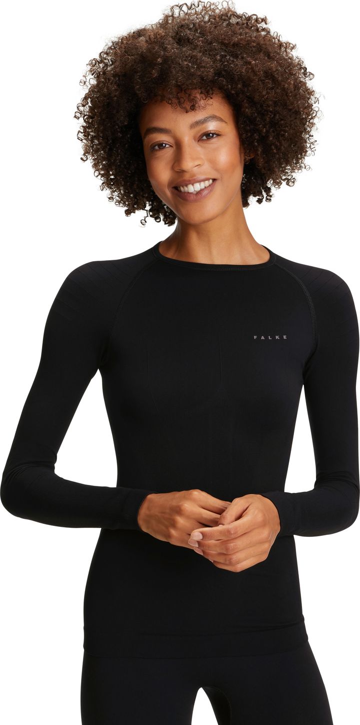 Falke Women's Long Sleeved Shirt Tight Black Falke Women's Long Sleeved Shirt Tight Black