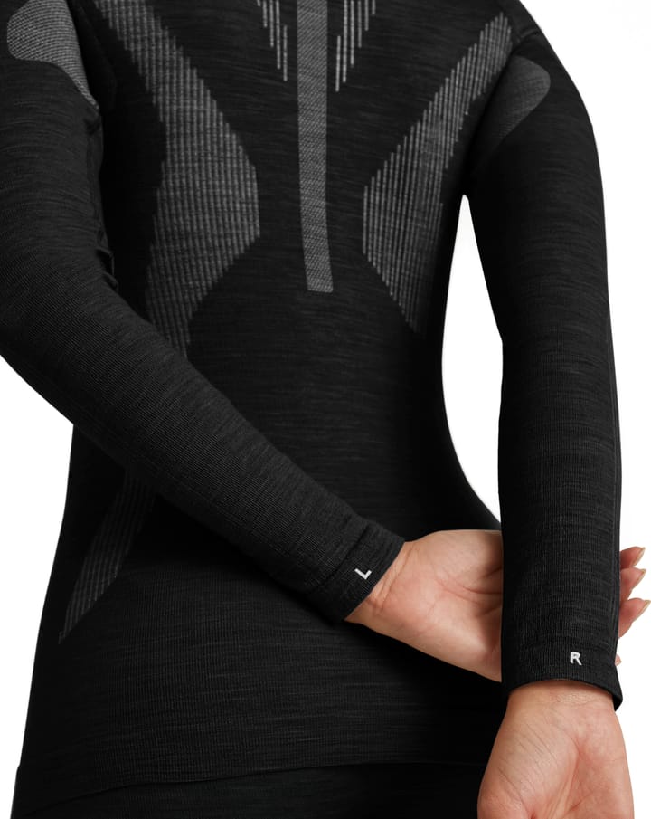 Falke Women's Long Sleeve Zip Wool-Tech Black Falke