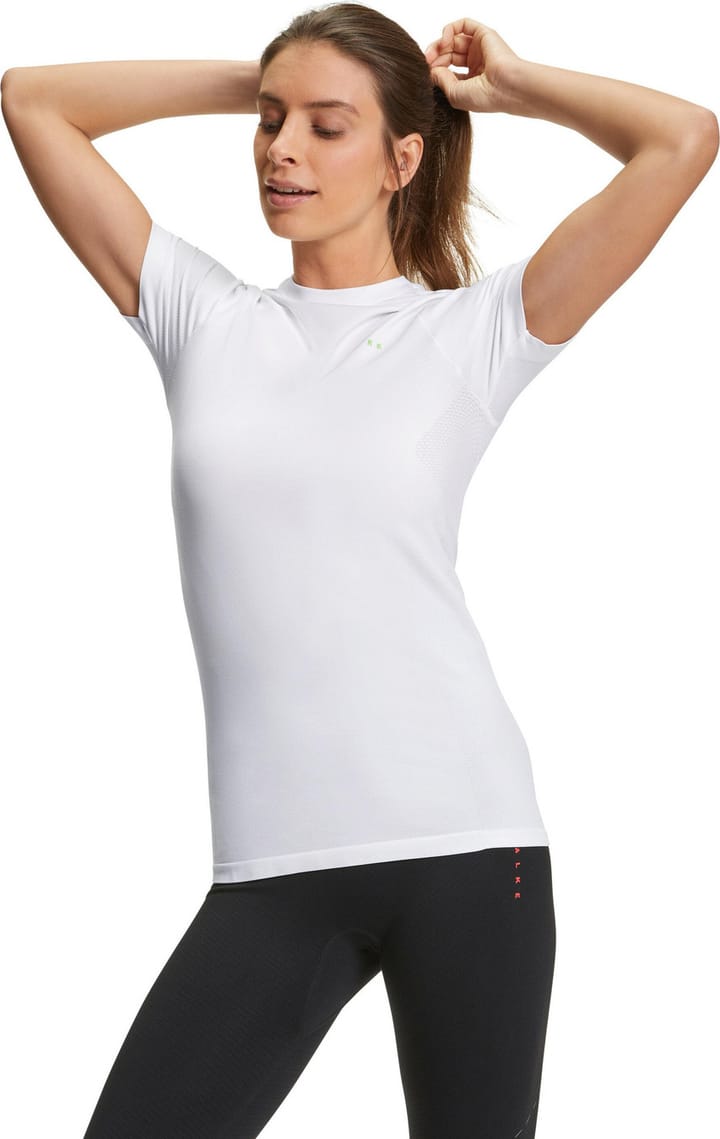 Women's Running T-Shirt Round-neck White Falke