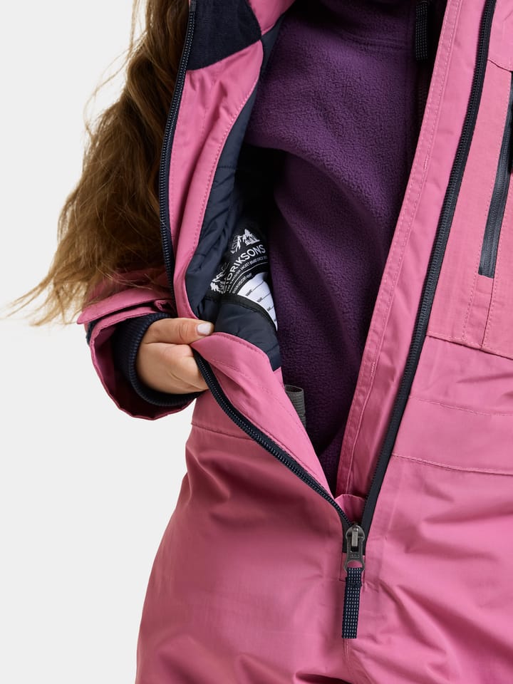 Didriksons Kids' Falken Coverall Heather Pink Didriksons