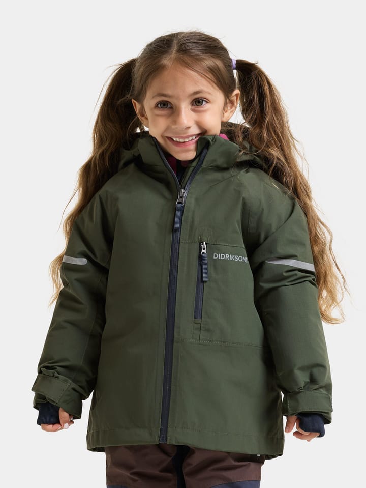 Didriksons Kids' Falken Jacket Deep Green Didriksons