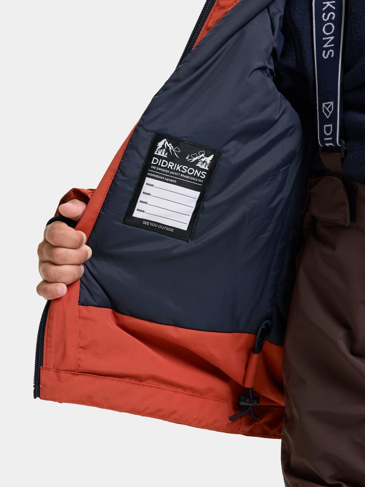 Didriksons Kids' Falken Jacket Rust Didriksons
