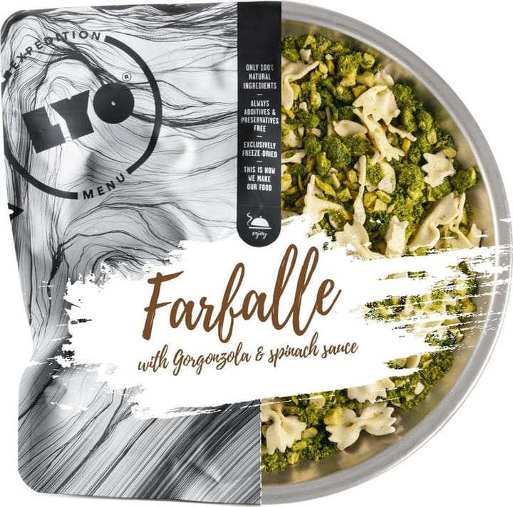 Lyofood Farfalle With Spinach And Gorgonzola Onecolour Lyofood
