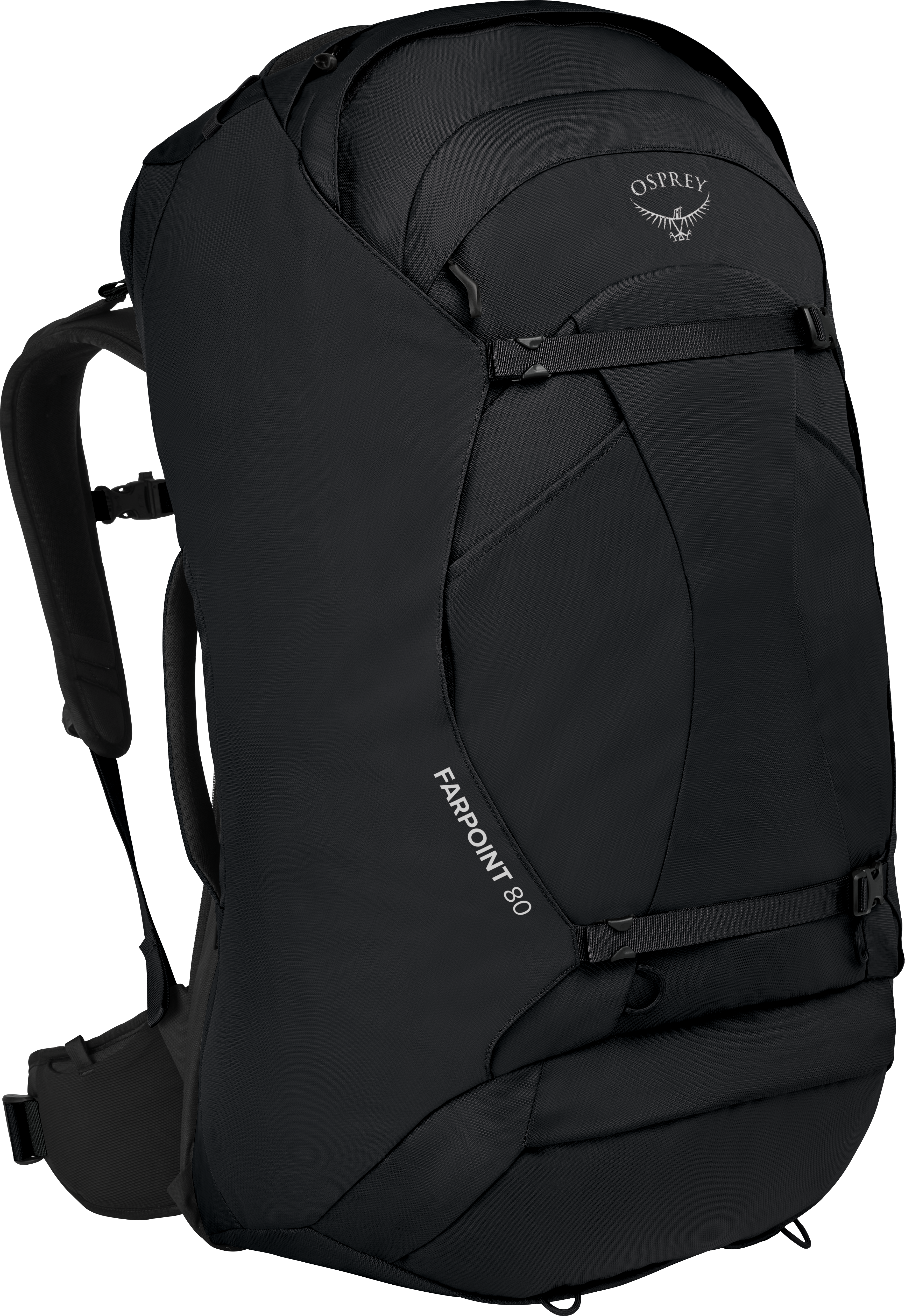 Osprey Farpoint 80 Black Reseryggsäckar OneSize