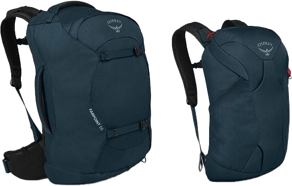 Osprey Men's Farpoint 55 Travel Pack Muted Space Blue Osprey Osprey Men's Farpoint 55 Travel Pack Muted Space Blue Osprey