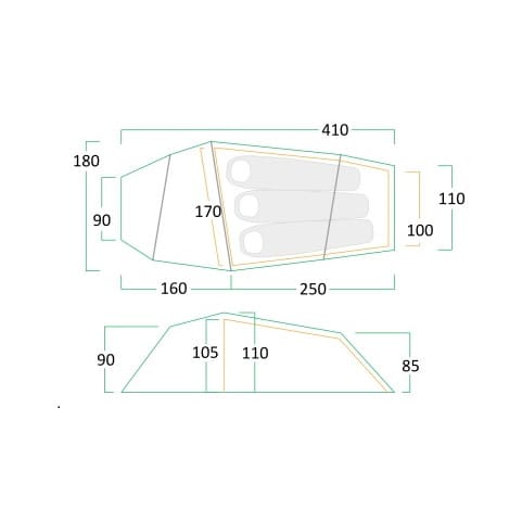 Fauna Outdoor Yaranga Light 3 Green Fauna Outdoor