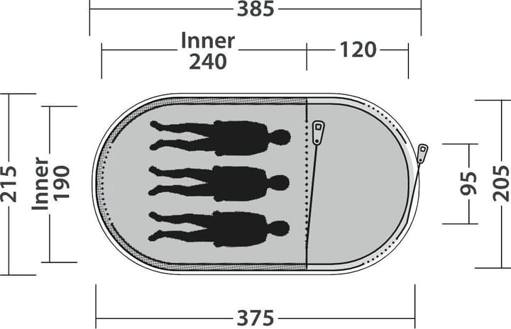 Outwell Nexion 3 Forest Green Outwell