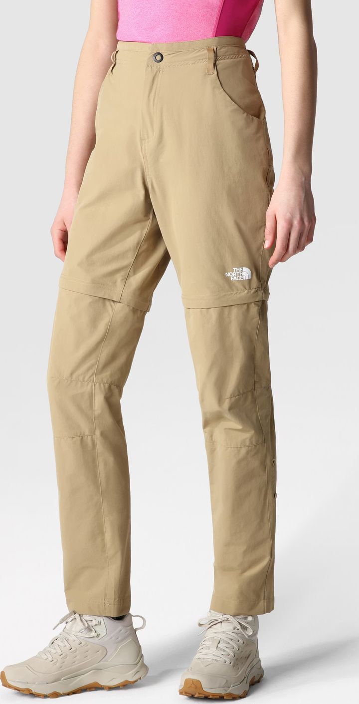 The North Face W Exploration Reg Straight Convertible P Khaki Stone The North Face