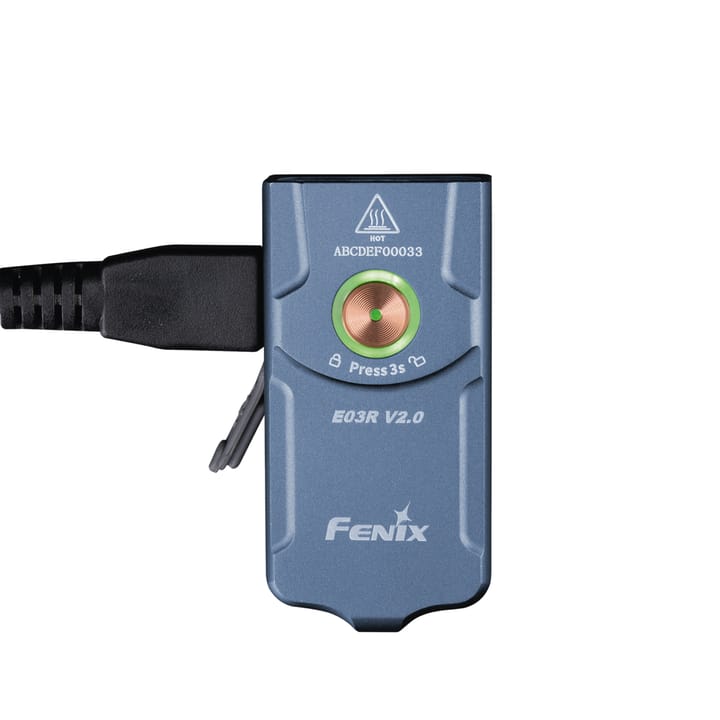 Fenix E03 V2 Minilykt Blå 500lm W/R Blå Fenix