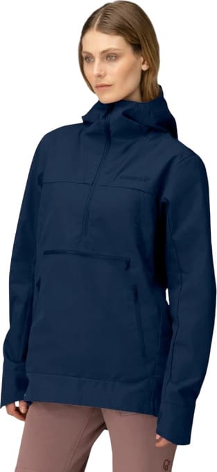 Norrøna Women's Femund Cotton Anorak Navy Blazer Norrøna
