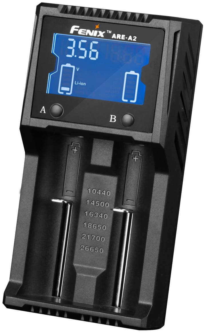 Fenix Fenix Are-A2 Batterilader Smart 2-Kanals Lader Fenix Fenix Fenix Are-A2 Batterilader Smart 2-Kanals Lader Fenix
