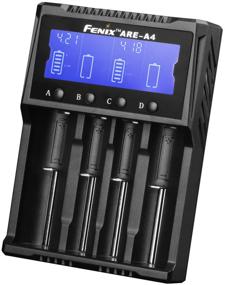 Fenix Fenix Are-A4 Batterilader Smart 4-Kanals Lader Fenix Fenix Fenix Are-A4 Batterilader Smart 4-Kanals Lader Fenix