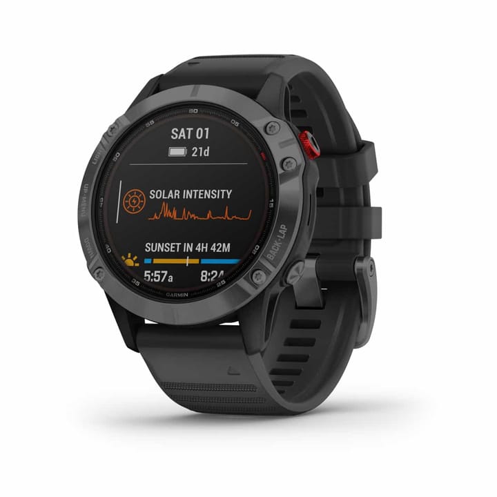 Garmin Fenix 6 Pro Solar Slate Gray W/Black Band Garmin Garmin Fenix 6 Pro Solar Slate Gray W/Black Band Garmin