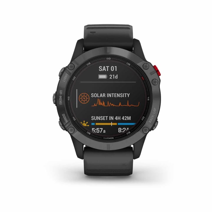 Garmin Fenix 6 Pro Solar Slate Gray W/Black Band Garmin Garmin Fenix 6 Pro Solar Slate Gray W/Black Band Garmin