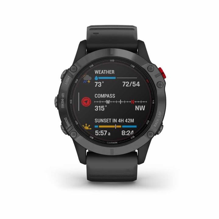 Garmin Fenix 6 Pro Solar Slate Gray W/Black Band Garmin Garmin Fenix 6 Pro Solar Slate Gray W/Black Band Garmin