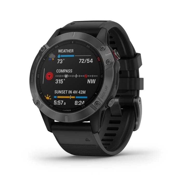 Garmin Fenix 6 Sapphire Gray w/ Black Band Garmin Garmin Fenix 6 Sapphire Gray w/ Black Band Garmin
