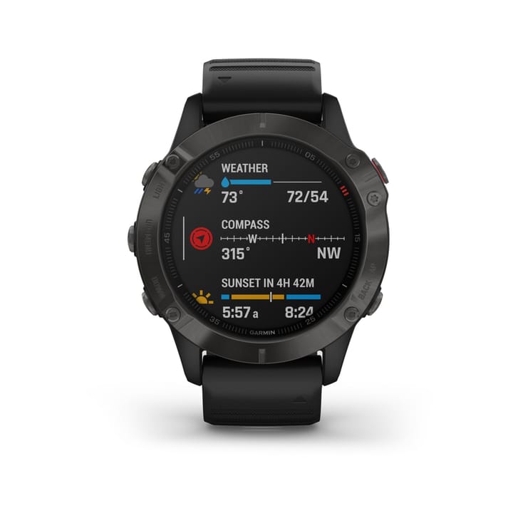 Garmin Fenix 6 Sapphire Gray w/ Black Band Garmin Garmin Fenix 6 Sapphire Gray w/ Black Band Garmin