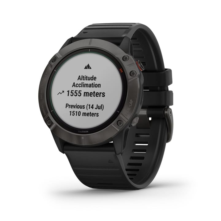 Garmin Fenix 6x Pro Solar Ti Gray Dlc W/Black Band Garmin