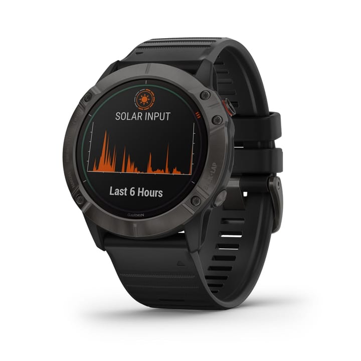 Garmin Fenix 6x Pro Solar Ti Gray Dlc W/Black Band Garmin